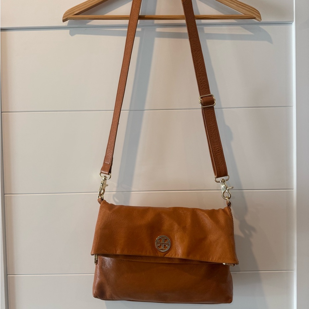 Tory Burch Brown Leather Crossbody Bag